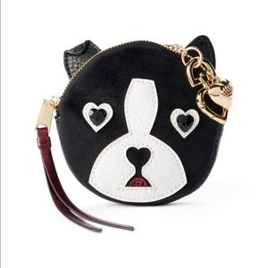 Juicy Couture Black & White Dog Coin Purse / Pouch